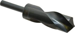 Chicago-Latrobe - 1-21/64" Drill, 118° Point, High Speed Steel Silver Deming & Reduced Shank Drill Bit - Oxide Finish, 6" OAL, Straight Shank, 3-1/8" Flute Length, Right Hand Cut, Standard Point, Spiral Flute, Regular Spiral - Exact Tool & Supply
