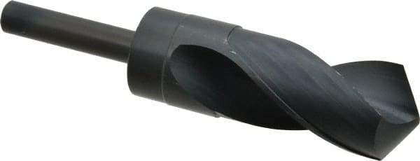 Chicago-Latrobe - 1-3/8" Drill, 118° Point, High Speed Steel Silver Deming & Reduced Shank Drill Bit - Oxide Finish, 6" OAL, Straight Shank, 3-1/8" Flute Length, Right Hand Cut, Standard Point, Spiral Flute, Regular Spiral - Exact Tool & Supply