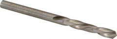 Chicago-Latrobe - #26 118° Spiral Flute High Speed Steel Screw Machine Drill Bit - Bright Finish, Left Hand Cut, 1" Flute Length, 2-1/16" OAL, Standard Point, Straight Shank - Exact Tool & Supply