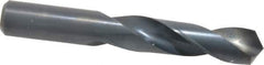 Chicago-Latrobe - 41/64" 118° Spiral Flute High Speed Steel Screw Machine Drill Bit - Oxide Finish, Right Hand Cut, 2-7/8" Flute Length, 4-1/2" OAL, Standard Point, Straight Shank - Exact Tool & Supply