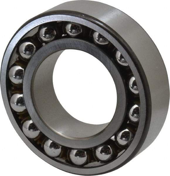 SKF - 40mm Bore Diam, 80mm OD, Open Self Aligning Radial Ball Bearing - 23mm Wide, 2 Rows, Round Bore, 2,250 Lb Static Capacity, 7,170 Lb Dynamic Capacity - Exact Tool & Supply