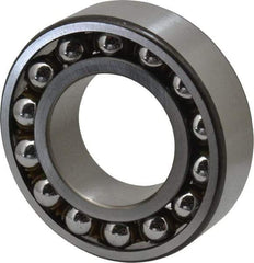 SKF - 40mm Bore Diam, 80mm OD, Open Self Aligning Radial Ball Bearing - 23mm Wide, 2 Rows, Round Bore, 2,250 Lb Static Capacity, 7,170 Lb Dynamic Capacity - Exact Tool & Supply