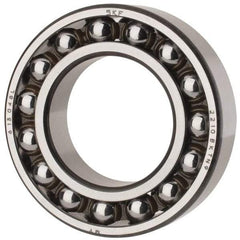 SKF - 50mm Bore Diam, 90mm OD, Open Self Aligning Radial Ball Bearing - 23mm Wide, 2 Rows, Round Bore, 2,520 Lb Static Capacity, 7,600 Lb Dynamic Capacity - Exact Tool & Supply