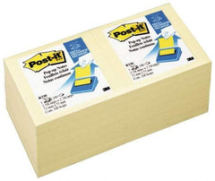 3M - 90 Sheet, 3 x 3", Note Pad/Writing Pad/Notebook - Yellow - Exact Tool & Supply