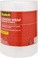 3M - 50' Long x 12" Wide, Cushion Wrap - Clear - Exact Tool & Supply