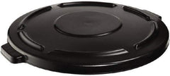 Rubbermaid - Round Lid for Use with 20 Gal Round Trash Cans - Black, Plastic, For 2620 Brute Trash Cans - Exact Tool & Supply