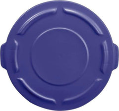 Rubbermaid - Round Lid for Use with 55 Gal Round Trash Cans - Blue, For Brute Trash Cans - Exact Tool & Supply