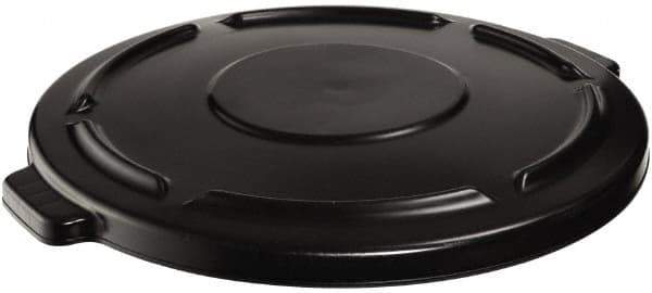 Rubbermaid - Round Lid for Use with 44 Gal Trash Cans - Black, Plastic, For 2643 Brute Trash Cans - Exact Tool & Supply