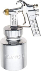 Binks - Paint Spray Gun - 1 Qt Capacity, 40 Max psi, 5 to 7 CFM, For Adhesives, Enamels, Epoxies, Lacquers, Latex, Polyurethanes, Primers, Sealers, Stains, Varnishes - Exact Tool & Supply