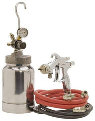 Binks - High Volume/Low Pressure Paint Spray Gun - 2 Qt Capacity, 50 Max psi, 10 to 14 CFM, For Adhesives, Enamels, Epoxies, Lacquers, Latex, Polyurethanes, Primers, Sealers, Stains, Varnishes - Exact Tool & Supply