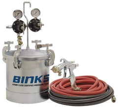 Binks - Paint Sprayer Pressure Tank - SV100 HVLP Gun with 2 Gallon Tank - Exact Tool & Supply