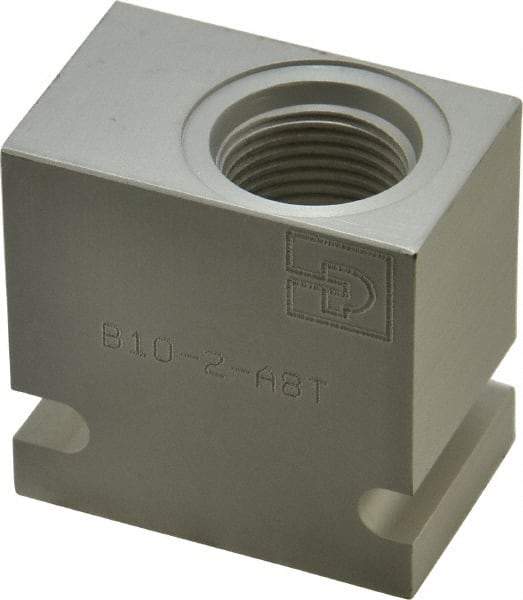 Parker - 30 GPM Aluminum Hydraulic Control Valve - 7/8-14 Thread, C10-2 Cavity, 1-1/4" Wide x 2" Long - Exact Tool & Supply