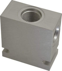Parker - 20 GPM Aluminum Hydraulic Control Valve - 7/8-14 Thread, C10-3 Cavity, 1-1/4" Wide x 2-1/2" Long - Exact Tool & Supply