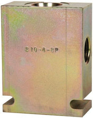 Parker - 37.5 GPM 1/2 Inlet Steel Hydraulic Control Valve - 7/8-14 Thread, C10-4 Cavity, 1-1/4" Wide x 2-1/2" Long - Exact Tool & Supply