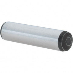 Value Collection - 10mm Diam x 40mm Pin Length Alloy Steel Pull Out Dowel Pin - C 57-63 Hardness, 1 Rounded & 1 Threaded End - Exact Tool & Supply