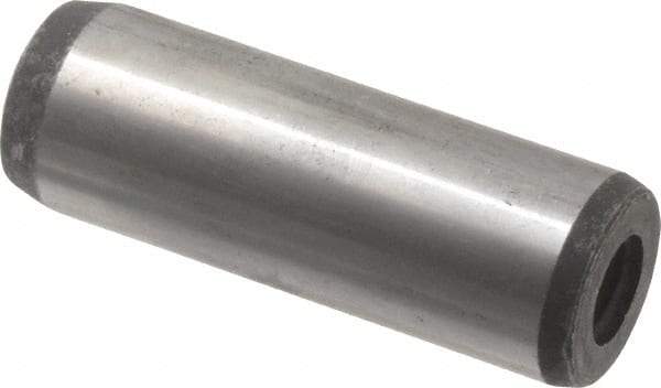 Value Collection - 20mm Diam x 60mm Pin Length Alloy Steel Pull Out Dowel Pin - C 57-63 Hardness, 1 Rounded & 1 Threaded End - Exact Tool & Supply