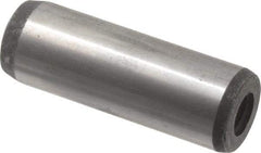 Value Collection - 20mm Diam x 60mm Pin Length Alloy Steel Pull Out Dowel Pin - C 57-63 Hardness, 1 Rounded & 1 Threaded End - Exact Tool & Supply