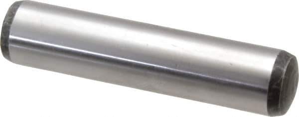 Value Collection - 20mm Diam x 90mm Pin Length Alloy Steel Pull Out Dowel Pin - C 57-63 Hardness, 1 Rounded & 1 Threaded End - Exact Tool & Supply