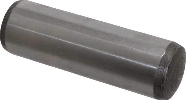 Value Collection - 25mm Diam x 80mm Pin Length Alloy Steel Pull Out Dowel Pin - C 57-63 Hardness, 1 Rounded & 1 Threaded End - Exact Tool & Supply