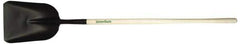 Razor-Back - 15" High x 10-5/8" Wide Square Steel Shovel - 48" Long Wood Straight Handle - Exact Tool & Supply