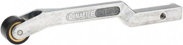 Dynabrade - 3/8" Wide Contact Arm - Offset Arm, 18" Belt Length x 1/2" Belt Width, Crowned, Rubber, 70" Contact Wheel Diam - Exact Tool & Supply