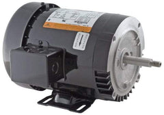 US Motors - 1 hp, ODP Enclosure, No Thermal Protection, 3,520 RPM, 208-230/460 Volt, 60 Hz, Three Phase Standard Efficient Motor - Size 143 Frame, Rigid Mount, 1 Speed, Ball Bearings, 3.5-3.4/1.7 Full Load Amps, F Class Insulation, CCW Lead End - Exact Tool & Supply