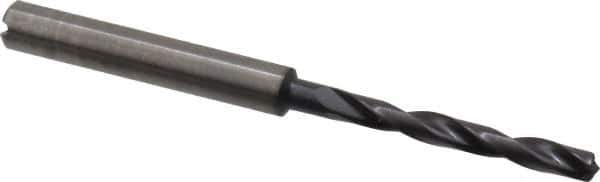 Guhring - #25 140° Solid Carbide Jobber Drill - FIREX Finish, Right Hand Cut, Spiral Flute, Straight Shank, 74mm OAL, SU Point - Exact Tool & Supply