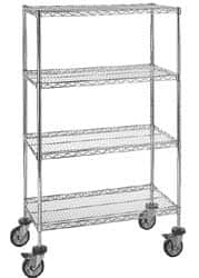 Quantum Storage - 48" Wide, 1" High, Open Shelving Wire Shelving Shelf - Exact Tool & Supply
