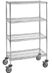 Quantum Storage - 48" Wide, 1" High, Open Shelving Wire Shelving Shelf - Exact Tool & Supply