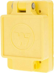 Value Collection - 480 VAC, 30 Amp, L16-30R NEMA, Ungrounded Receptacle - 3 Poles, 4 Wire, Female End, Yellow - Exact Tool & Supply