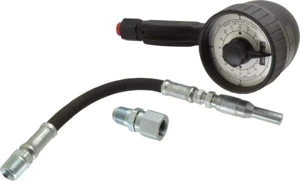 Lincoln - 1/2 Inlet Thread, 1/2 Outlet Thread, Mechanical Lubricant Meter - FNPT Outlet Thread, FNPT Inlet Thread, Measures in Quarts - Exact Tool & Supply