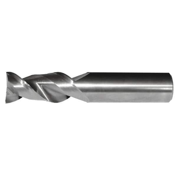 Kennametal - 3/8", 2 Flute, Single End, Solid Carbide, Corner Radius End Mill - 3-1/2" OAL, 45° Helix, Right Hand Flute, 1-1/4" LOC, Right Hand Cut - Exact Tool & Supply