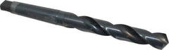 Chicago-Latrobe - 1-1/4", 4MT 118° Point High Speed Steel Taper Shank Drill Bit - Oxide Finish, 7-7/8" Flute Length, 13-1/2" OAL, Spiral Flute, Series 110 - Exact Tool & Supply