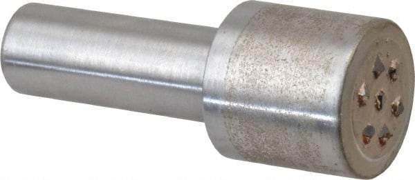 Made in USA - 2 Carat Multi-Point Cluster Diamond Dresser - 3/8" Shank Diam, Contains 7 Stones - Exact Tool & Supply