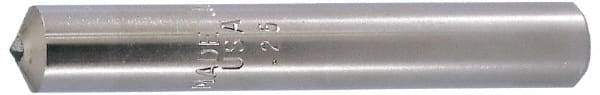 Made in USA - 1/4 Carat Single Point Diamond Dresser - 3" Long x 3/8" Shank Diam - Exact Tool & Supply