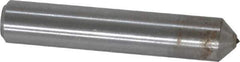 Made in USA - 1/4" Max Convex Radius Single Point Diamond Dresser - 2" Long x 3/8" Shank Diam - Exact Tool & Supply