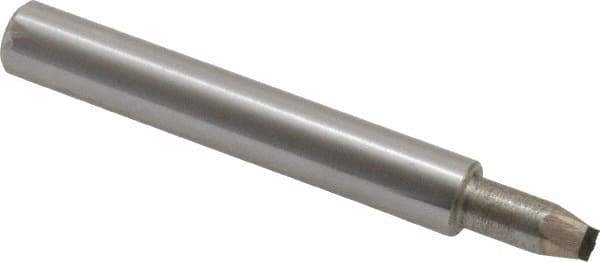 Made in USA - 0.032" Max Concave Radius Single Point Diamond Dresser - 2" Long x 3/8" Shank Diam - Exact Tool & Supply