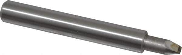 Made in USA - 1/16" Max Concave Radius Single Point Diamond Dresser - 2" Long x 3/8" Shank Diam - Exact Tool & Supply