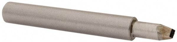 Made in USA - 1/8" Max Concave Radius Single Point Diamond Dresser - 2" Long x 3/8" Shank Diam - Exact Tool & Supply