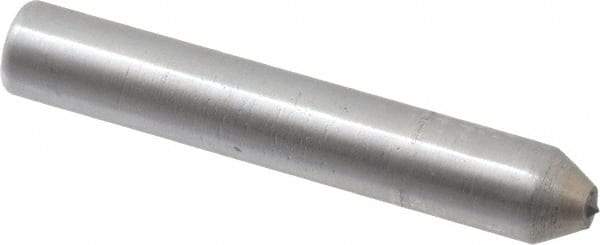 Made in USA - 1-1/2" Long x 1/4" Shank Diam Thread Single Point Diamond Dresser - 60° Included Angle - Exact Tool & Supply