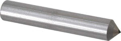 Made in USA - 1/4 Carat Cone Single Point Diamond Dresser - 2-1/2" Long x 7/16" Shank Diam, 90° Included Angle - Exact Tool & Supply