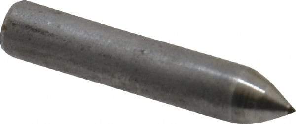 Made in USA - 1" Long x 3/16" Shank Diam Phono Point Diamond Dresser - 60° Included Angle - Exact Tool & Supply