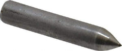 Made in USA - 1" Long x 3/16" Shank Diam Phono Point Diamond Dresser - 60° Included Angle - Exact Tool & Supply