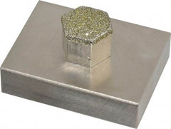 Made in USA - Diamond Plated Dressing Block - Exact Tool & Supply