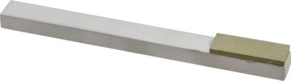 Made in USA - Extra Fine, 1" Length of Cut, Single End Diamond Hone - 320 Grit, 3/8" Wide x 3/8" High x 4" OAL - Exact Tool & Supply