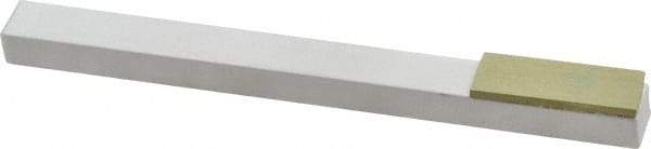 Made in USA - Super Fine, 1" Length of Cut, Single End Diamond Hone - 400 Grit, 3/8" Wide x 3/8" High x 4" OAL - Exact Tool & Supply