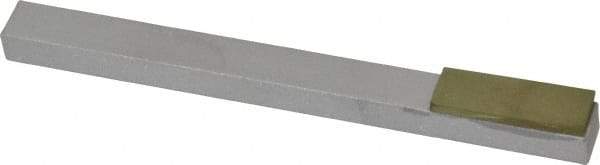 Made in USA - Super Fine, 1" Length of Cut, Single End Diamond Hone - 600 Grit, 3/8" Wide x 3/8" High x 4" OAL - Exact Tool & Supply