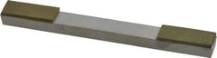 Made in USA - Very Fine, 1" Length of Cut, Double End Diamond Hone - 100 & 180 Grit, 3/8" Wide x 3/8" High x 4" OAL - Exact Tool & Supply