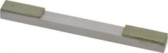 Made in USA - Very Fine, 1" Length of Cut, Double End Diamond Hone - 150 & 180 Grit, 3/8" Wide x 3/8" High x 4" OAL - Exact Tool & Supply