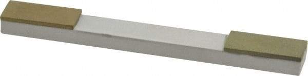 Made in USA - Extra Fine, 1" Length of Cut, Double End Diamond Hone - 180 & 320 Grit, 3/8" Wide x 3/8" High x 4" OAL - Exact Tool & Supply